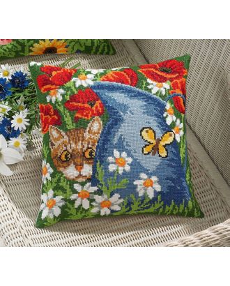 Набор для вышивания подушки "Кот и кувшин" арт. ГЕЛ-32784-1-ГЕЛ0079937