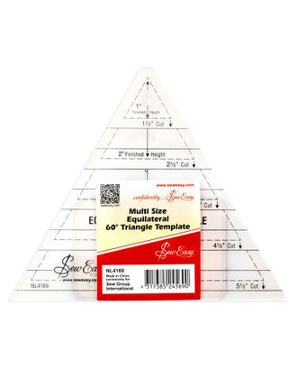 Лекало для создания треугольников с углом 60° арт. ГЕЛ-940-1-ГЕЛ0082839