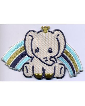 Термоаппликация HKM "Слонёнок и голубая радуга" арт. ГЕЛ-23974-1-ГЕЛ0083665