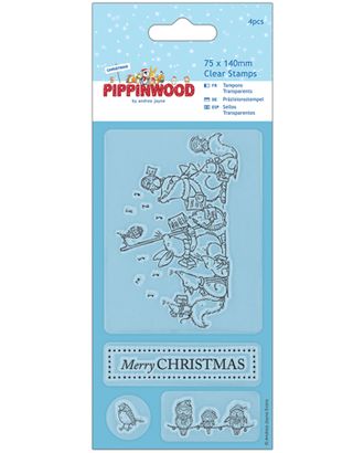Штамп прозрачный "Пение" Pippinwood Christmas арт. ГЕЛ-23358-1-ГЕЛ0084337