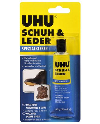 Клей для кожи и обуви UHU Schuh&Leder, 30 г арт. ГЕЛ-6425-1-ГЕЛ0089711