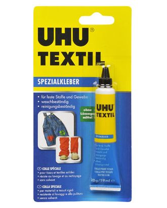 Клей для ткани UHU Textil, 20 г арт. ГЕЛ-22755-1-ГЕЛ0089719