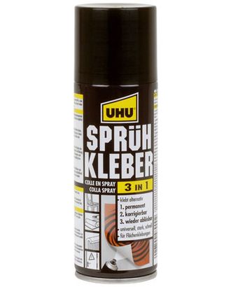 Универсальный контактный клей-спрей UHU Spruehkleber 3 в 1, 200 мл арт. ГЕЛ-4409-1-ГЕЛ0089738