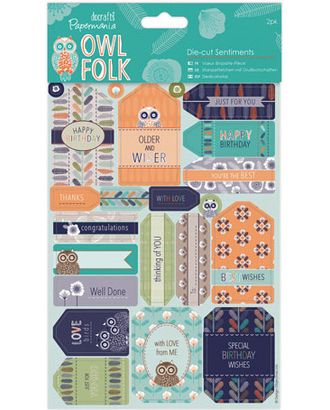 Набор бумаги с высечкой "Пожелания" Owl Folk арт. ГЕЛ-2394-1-ГЕЛ0091535