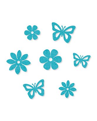 Набор декоративных элементов "Бабочки и цветы, 14 шт арт. ГЕЛ-33635-1-ГЕЛ0091672