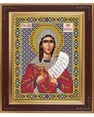 Набор для вышивания бисером Икона "Святая мученица Ника (Виктория)" арт. ГЕЛ-11603-1-ГЕЛ0096298