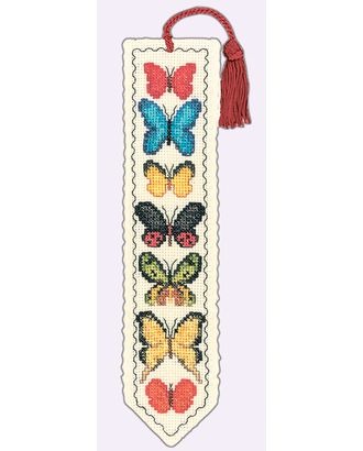 Набор для вышивания закладки: "MARQUE PAGE LES PAPILLONS" (Бабочки) арт. ГЕЛ-2363-1-ГЕЛ0163892