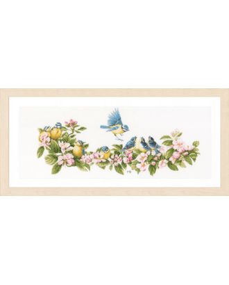 Набор для вышивания "Blue tits & blossoms" арт. ГЕЛ-3082-1-ГЕЛ0136998