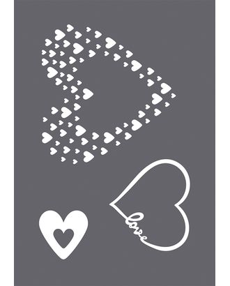 Трафарет "Любовь" в наборе со шпателем-скребком арт. ГЕЛ-3119-1-ГЕЛ0152967
