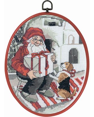 Набор для вышивания "Санта и пёс" арт. ГЕЛ-3429-1-ГЕЛ0162629