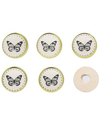 Набор декоративных самоклеющихся дисков "Бабочки" арт. ГЕЛ-3846-1-ГЕЛ0127515