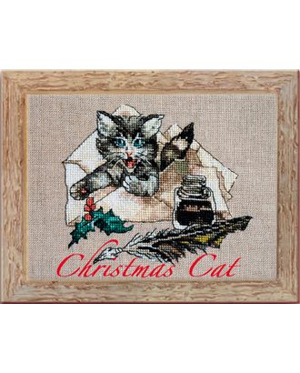 Набор для вышивания "Christmas Cat" (Рождественский кот) арт. ГЕЛ-4080-1-ГЕЛ0114705