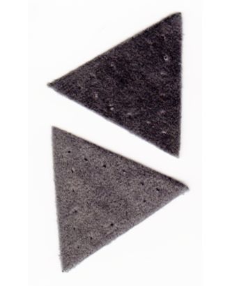 Заплатка "Треугольник" искусственная замша, цвет серый арт. ГЕЛ-4628-1-ГЕЛ0147087
