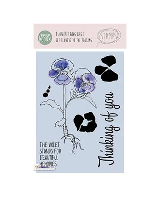 Набор прозрачных штампов Stamp Clear VEER & MOON "Язык цветов: Виола" арт. ГЕЛ-5084-1-ГЕЛ0128514