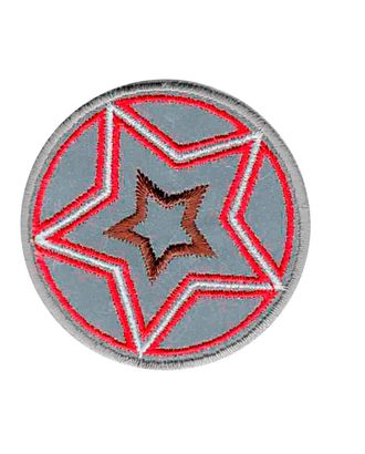 Термоаппликация HKM "Звезда, цвет красный с коричневым" арт. ГЕЛ-5145-1-ГЕЛ0113563