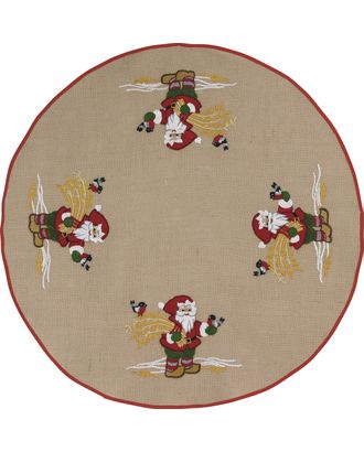 Набор для вышивания коврика под ёлку "Санта с птичками" арт. ГЕЛ-5501-1-ГЕЛ0108841