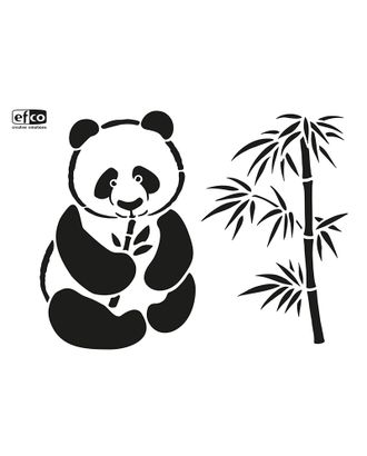Трафарет "Панда и бамбук" арт. ГЕЛ-6803-1-ГЕЛ0148659