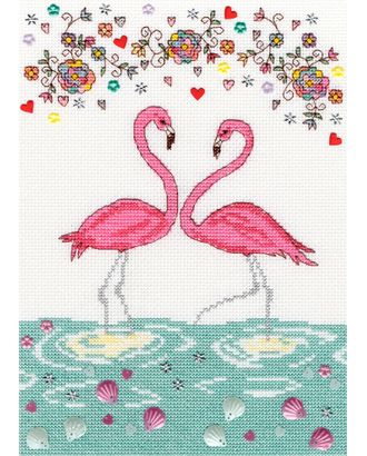Набор для вышивания "Love Flamingo" (Любовь фламинго) арт. ГЕЛ-7556-1-ГЕЛ0115222