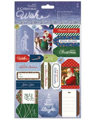 Набор бумаги с высечкой "A Christmas Wish" арт. ГЕЛ-7580-1-ГЕЛ0107046