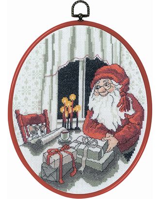 Набор для вышивания "Санта и кот" арт. ГЕЛ-9012-1-ГЕЛ0162630