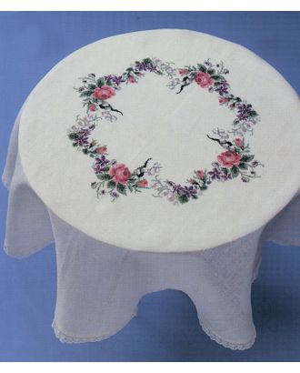 Набор для вышивания скатерти "Розы и фиалки" арт. ГЕЛ-11961-1-ГЕЛ0125237