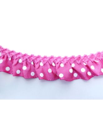 Рюш декоративный "в горошек", 20 мм, цвет розовый арт. ГЕЛ-12391-1-ГЕЛ0113935