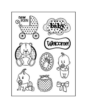Штамп на резиновой основе HD "Baby" арт. ГЕЛ-12664-1-ГЕЛ0102874