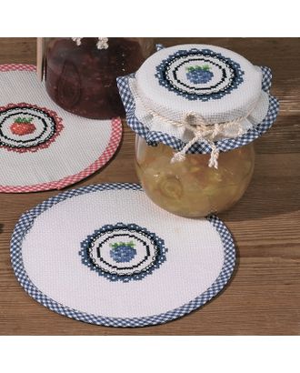 Набор для вышивания салфетки "Ежевика", набор из 2 шт. арт. ГЕЛ-13571-1-ГЕЛ0105752