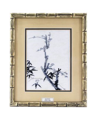 Вышитая картина "Бамбук и сакура" арт. ГЕЛ-14135-1-ГЕЛ0121582