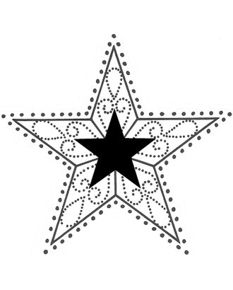 Штамп на деревянной основе "Звезда" арт. ГЕЛ-15072-1-ГЕЛ0127706