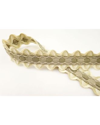 Тесьма декоративная, 24 мм, двойной вьюнок с лентой, серо-бежевая (30м) арт. ГЕЛ-15589-1-ГЕЛ0114062