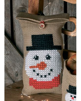 Набор для вышивания мешочка "Снеговики" арт. ГЕЛ-16445-1-ГЕЛ0162525
