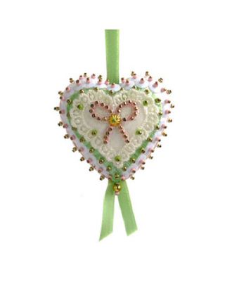 Набор для творчества - елочная игрушка "Пряничное сердце" (розовое) арт. ГЕЛ-17543-1-ГЕЛ0113697