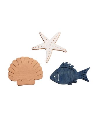 Набор декоративных элементов "Рыбки, ракушки и морские звезды" арт. ГЕЛ-17842-1-ГЕЛ0121266