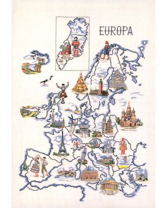 Набор для вышивания "Европа" арт. ГЕЛ-18216-1-ГЕЛ0125174