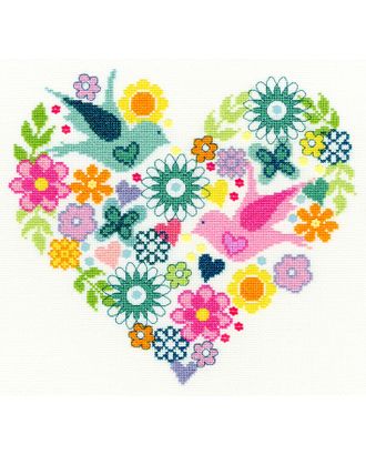 Набор для вышивания "Heart Bouquet" (Цветочное сердце) арт. ГЕЛ-19915-1-ГЕЛ0115125
