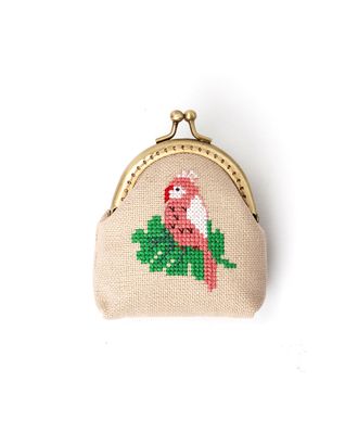 Набор для вышивания кошелька "Розовый попугай" арт. ГЕЛ-22441-1-ГЕЛ0163805