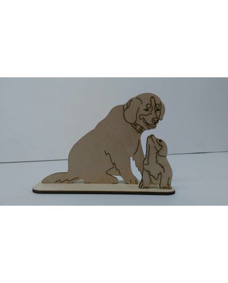 Деревянная фигурка "Собачки на подставке" арт. ГЕЛ-24477-1-ГЕЛ0119725