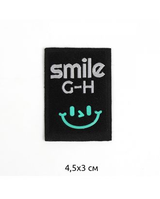 Аппликации пришивные Smile 4,5х3см,черный уп.20 шт арт. МГ-118646-1-МГ1003394