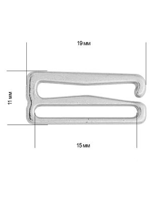 Крючок для бюстгальтера металл TBY-8262 d15мм, цв.04 никель, уп.20шт арт. МГ-126522-1-МГ1011560