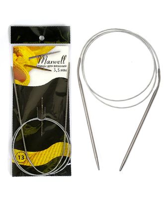 Спицы круговые на тросиках Maxwell Black 80 см 3,5мм уп.10шт арт. МГ-122593-1-МГ1015442