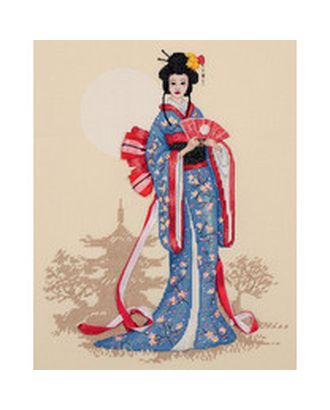 Набор для вышивания PANNA Золотая серия Женщины мира. Япония 28х34,5 см арт. МГ-120063-1-МГ1015627