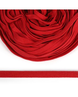Шнур плоский х/б 15мм классическое плетение цв.012 красный уп.50 м арт. МГ-123003-1-МГ1016176