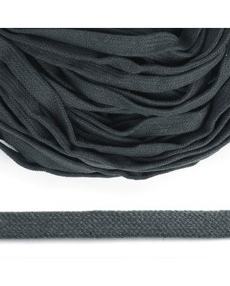 Шнур плоский х/б 15мм классическое плетение цв.030 т.серый уп.50 м арт. МГ-123007-1-МГ1016185