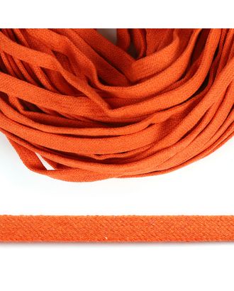 Шнур плоский х/б 12мм классическое плетение TW цв.008 оранжевый уп.50м упак (50 м) арт. МГ-132325-1-МГ1017455