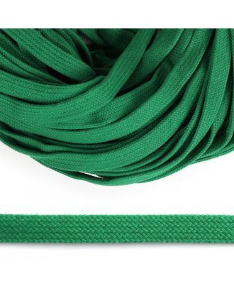 Шнур плоский х/б 15мм классическое плетение TW цв.018 св.зеленый уп.50м арт. МГ-123029-1-МГ1017475