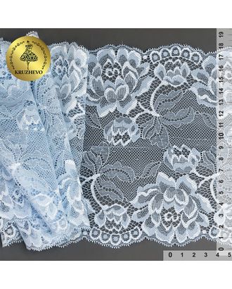 Кружево-стрейч KRUZHEVO шир.180мм цв.F183 голубой уп.25м арт. МГ-121822-1-МГ1018306