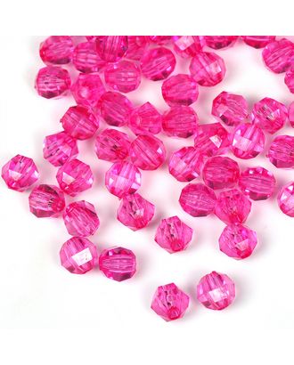 Бусины акриловые MAGIC HOBBY цв.26 розовый Ø10мм уп.500г упак (1 упак) арт. МГ-132633-1-МГ1020066