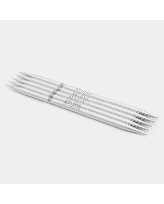 36009 Knit Pro Спицы чулочные Mindful 4мм/15см, нержавеющая сталь, серебристый, 5шт арт. МГ-122275-1-МГ1030983