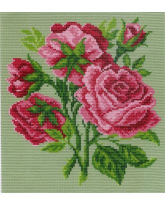Рисунок на канве МАТРЕНИН ПОСАД - 0701-1 Розовые цветы арт. МГ-123478-1-МГ1037251